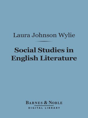 cover image of Social Studies in English Literature (Barnes & Noble Digital Library)